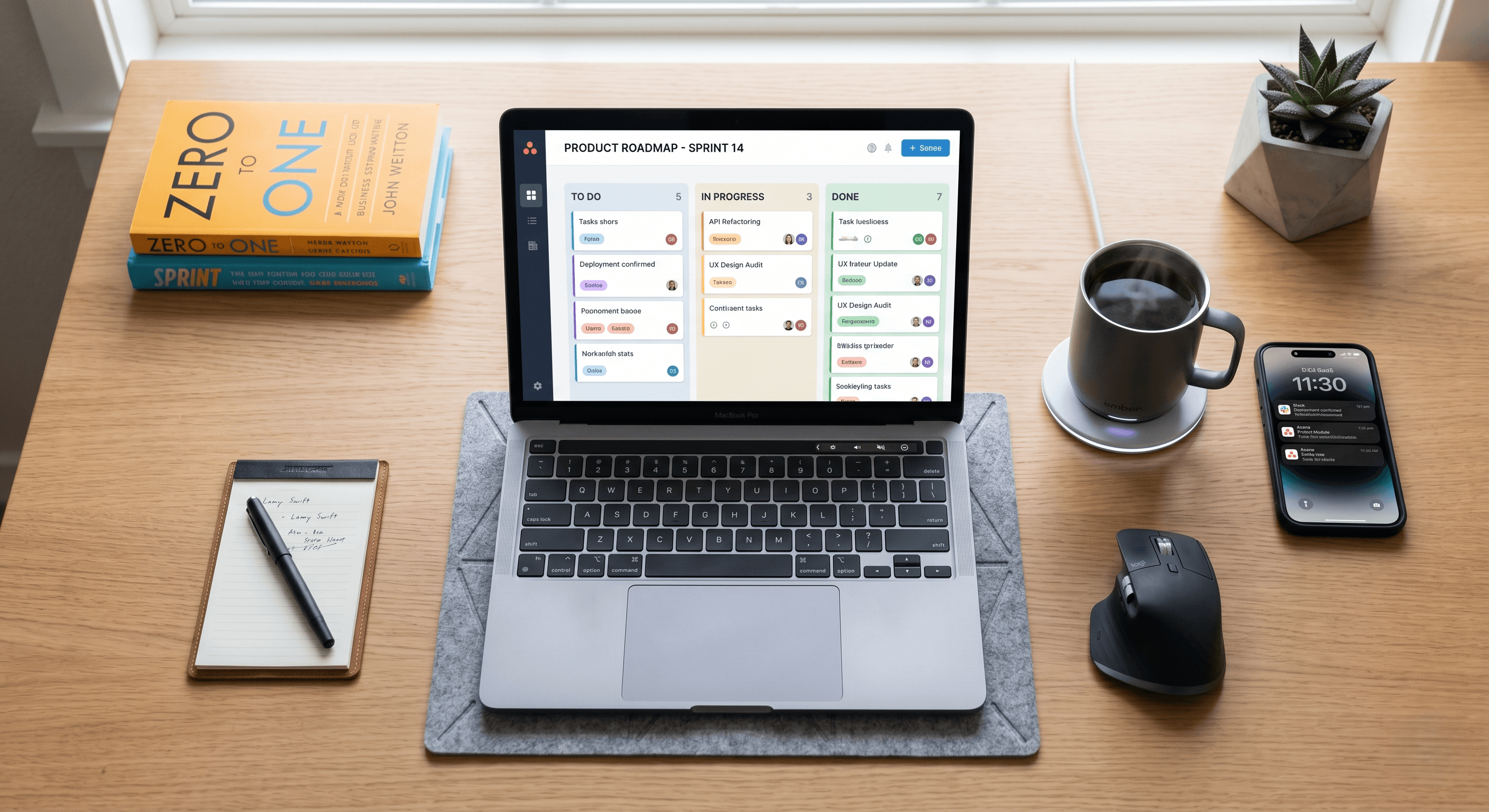 Modern desk setup symbolizing the organized workflow of a Kentucky Real Estate Virtual Assistant managing broker operations